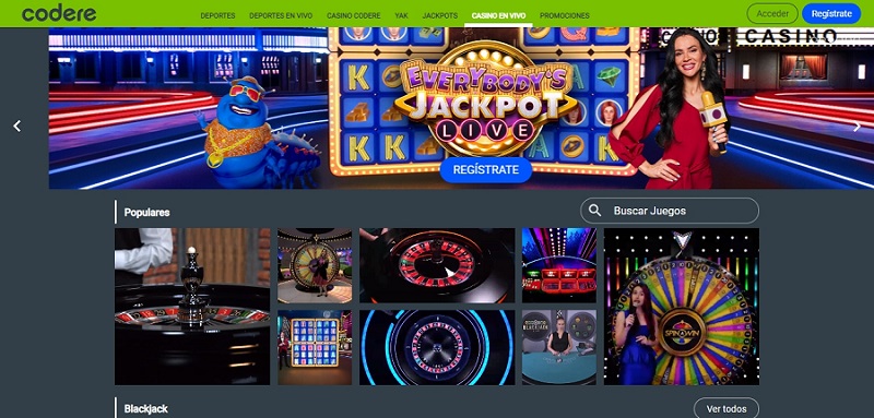 Casino en vivo de Codere México