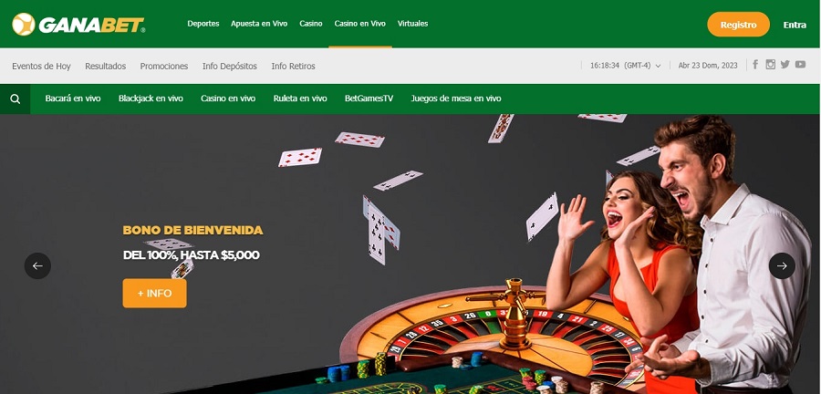 Casino en vivo de Ganabet