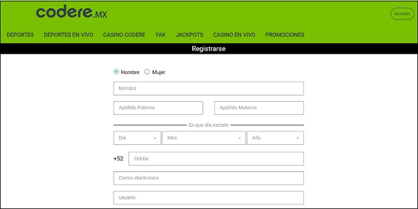 registro en codere