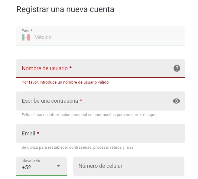 registrarse en spin