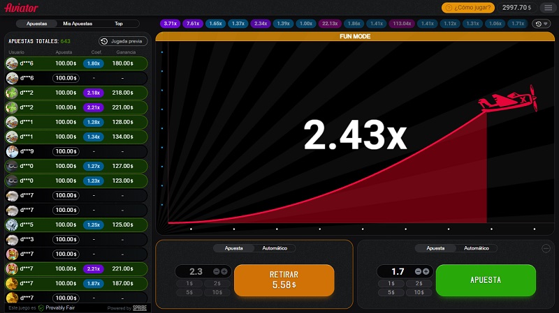 ¿Cómo jugar Aviator en Codere? 1