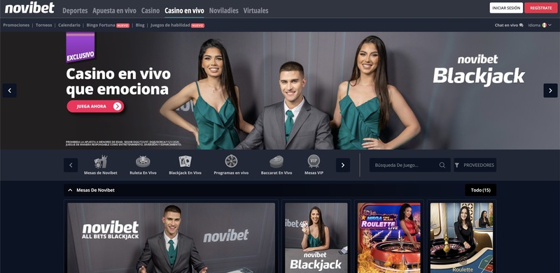 Novibet Casino en Vivo