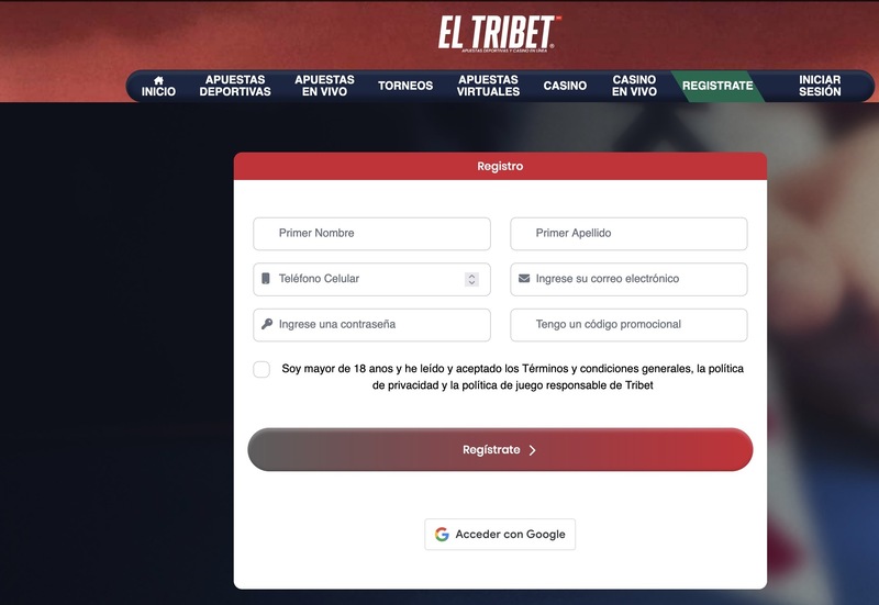 El Tribet Casino Registro