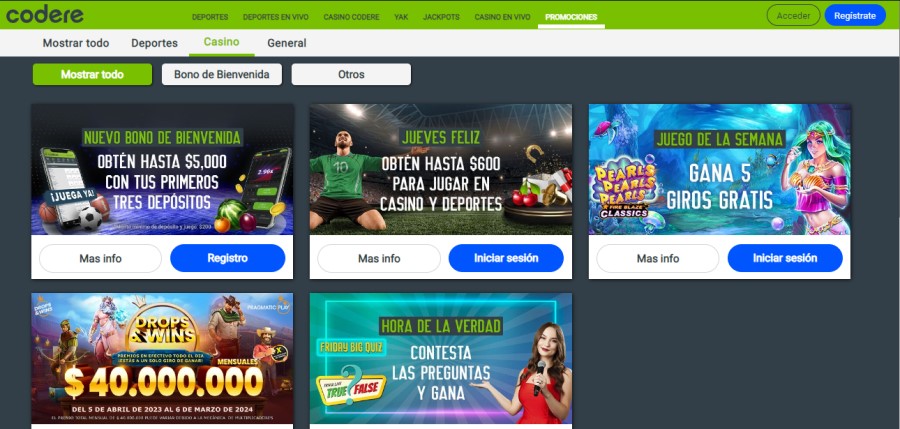  Promociones de Codere