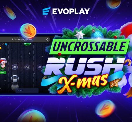 Uncrossable Rush X-mas: el juego festivo de Evoplay que prueba tus reflejos