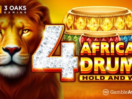 4 African Drums: la nueva creación de 3 Oaks Gaming